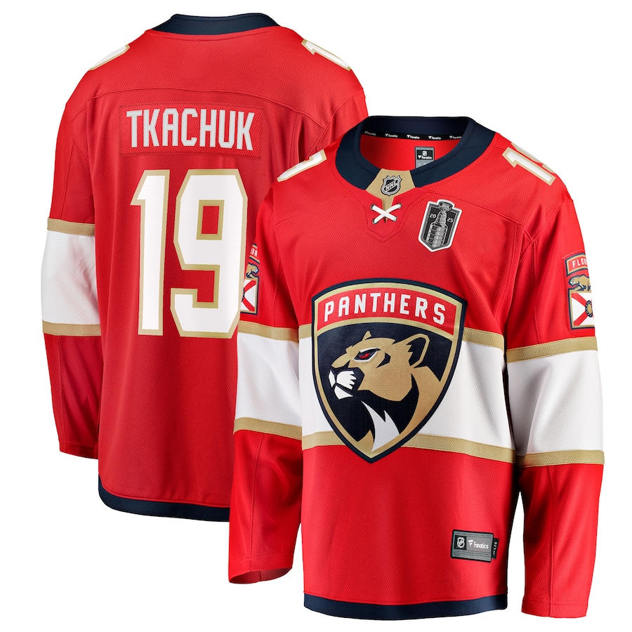 Matthew Tkachuk Florida Panthers Fanatics 2025 Stanley Cup Final Home Breakaway Player Jersey - Red
