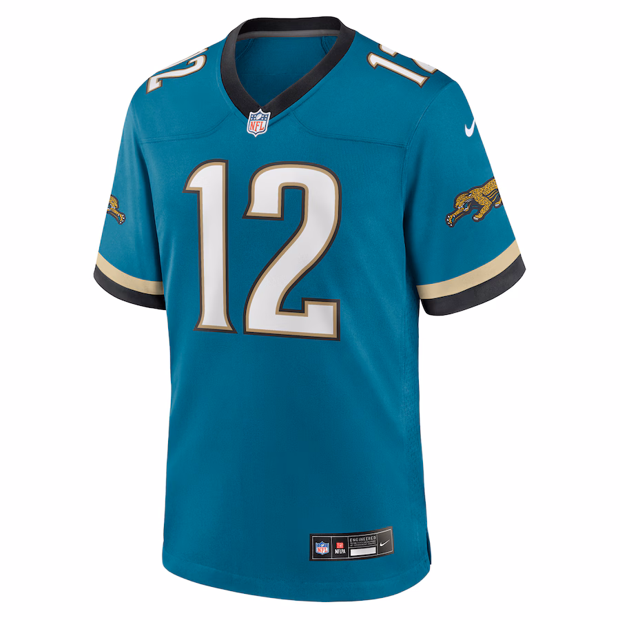 Travis Hunter Jacksonville Jaguars Nike 2025 NFL Draft First Round Pick 2nd Alternate Game Jersey - Teal