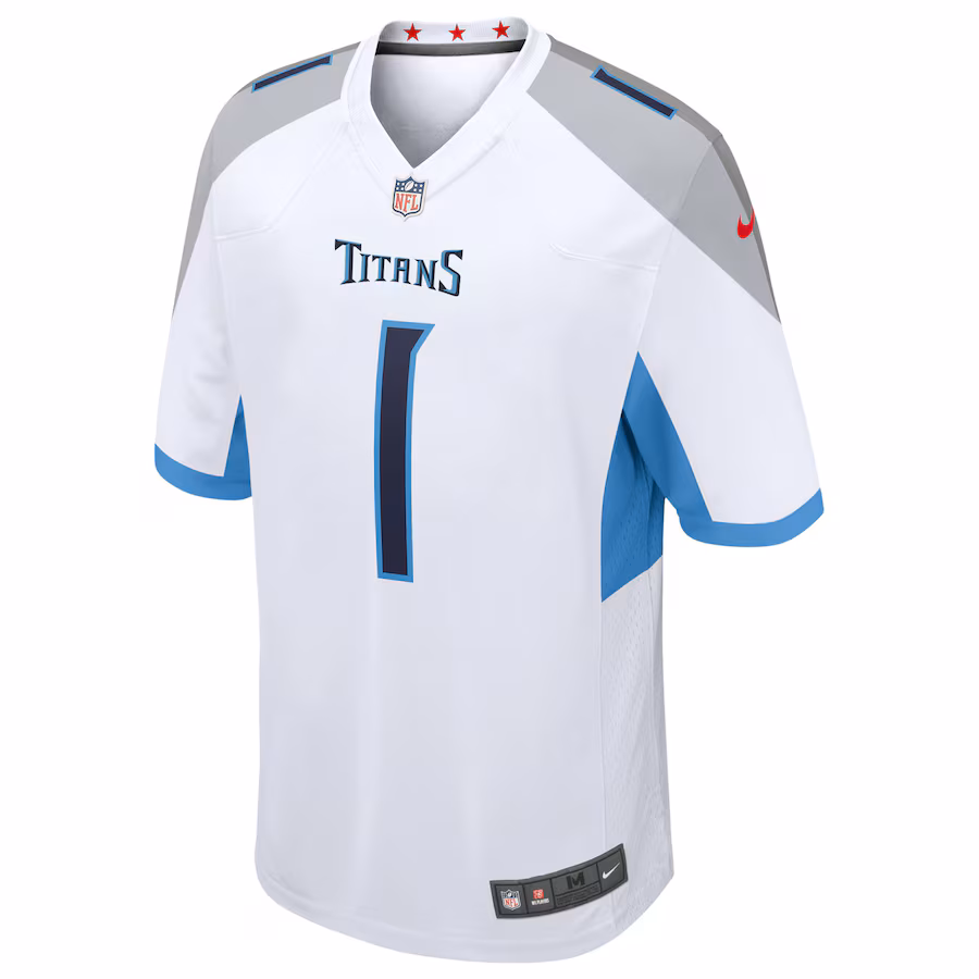 Cameron Ward Tennessee Titans Nike 2025 NFL Draft First Round Pick Game Jersey - White