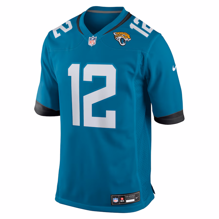 Travis Hunter Jacksonville Jaguars Nike 2025 NFL Draft First Round Pick Game Jersey - Teal