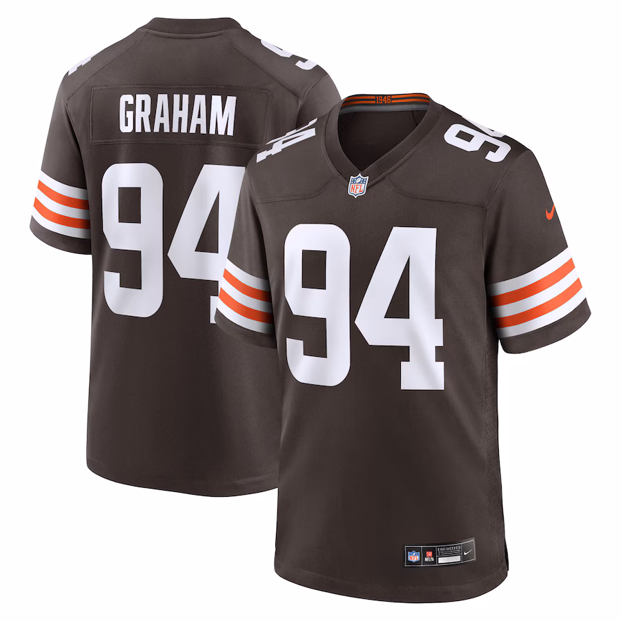 Mason Graham Cleveland Browns Nike 2025 NFL Draft First Round Pick Game Jersey - Brown