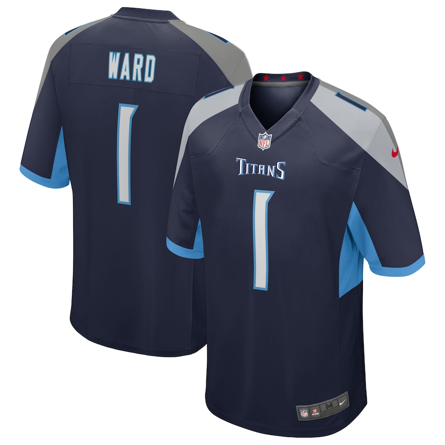 Cameron Ward Tennessee Titans Nike 2025 NFL Draft First Round Pick Alternate Game Jersey - Navy