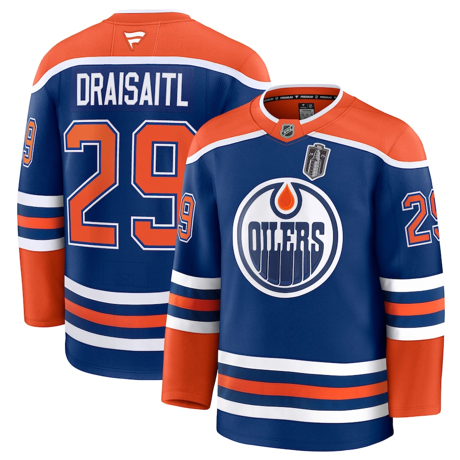 Leon Draisaitl Edmonton Oilers Fanatics 2025 Stanley Cup Final Home Premium Jersey - Royal
