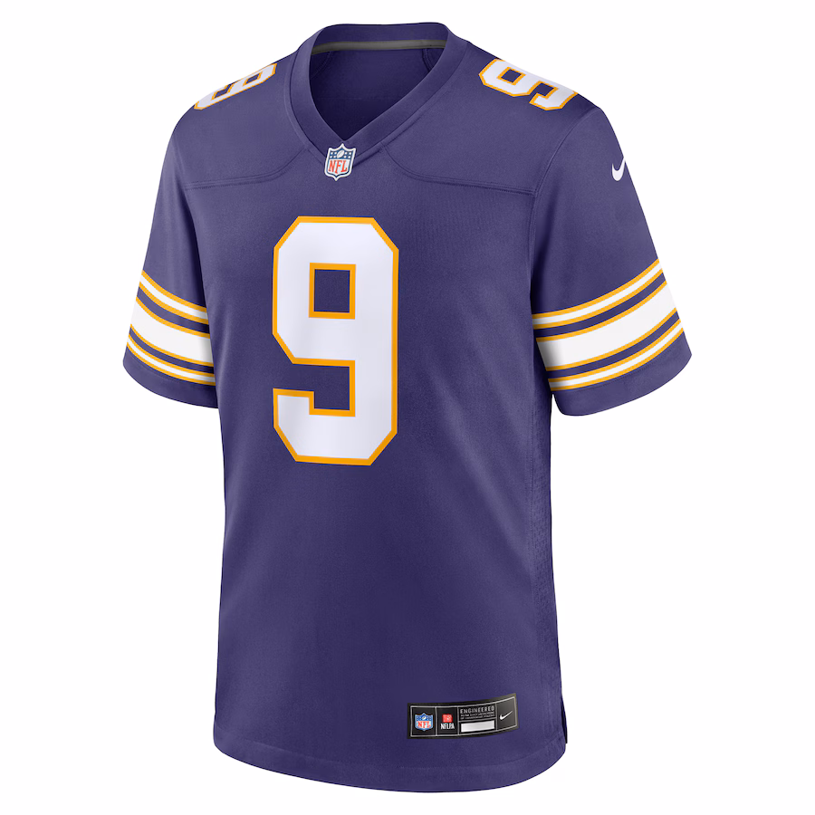 J.J. McCarthy Minnesota Vikings Nike 2nd Alternate Player Game Jersey - Purple