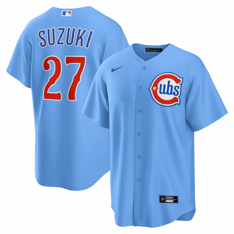 Seiya Suzuki Chicago Cubs Nike Alternate Replica Player Jersey - Light Blue