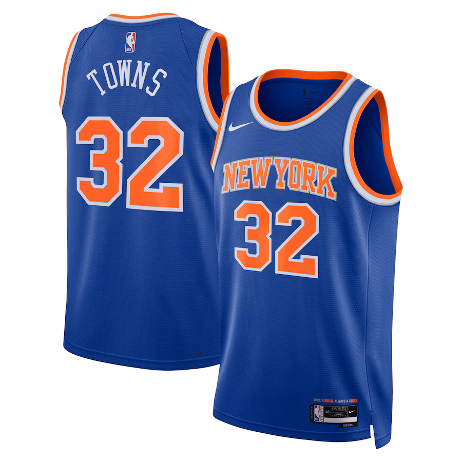 Karl-Anthony Towns New York Knicks Nike Unisex Swingman Jersey - Icon Edition - Blue