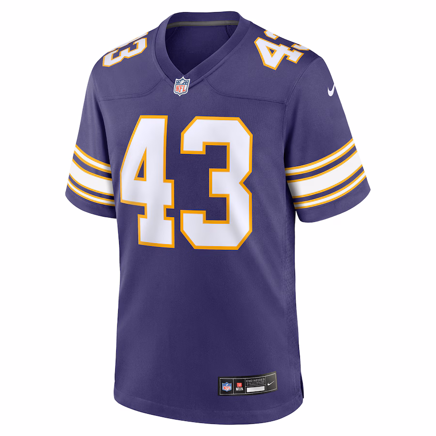 Andrew Van Ginkel Minnesota Vikings Nike Alternate Game Jersey - Purple