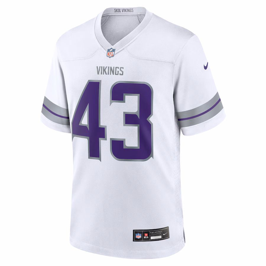 Andrew Van Ginkel Minnesota Vikings Nike Alternate Game Jersey - White