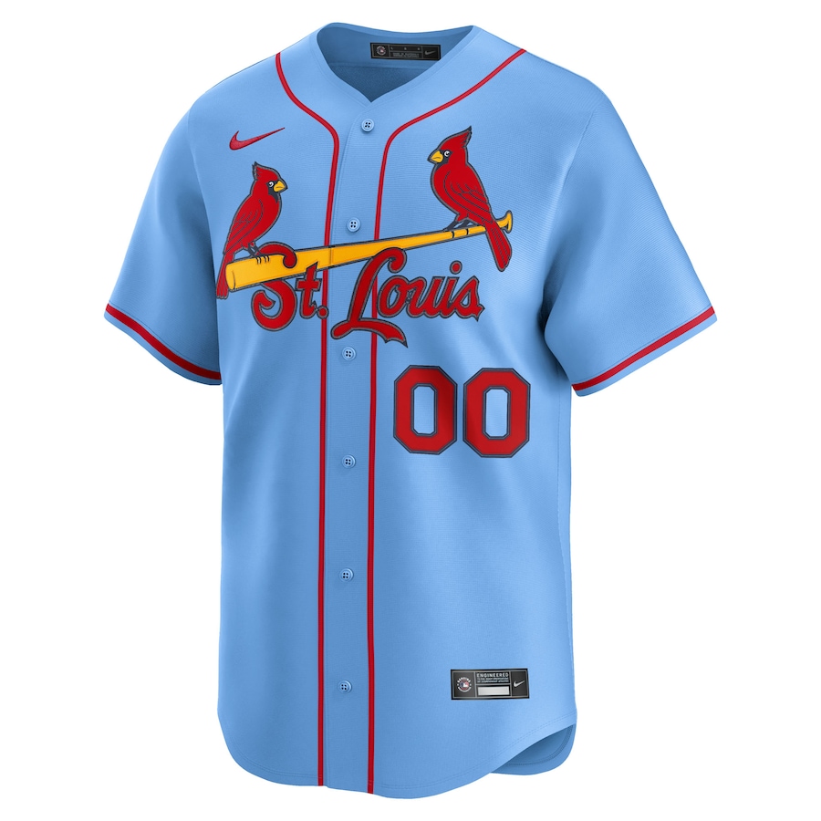 St. Louis Cardinals Nike Alternate Limited Custom Jersey - Light Blue