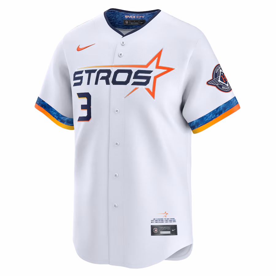 Jeremy Peña Houston Astros Nike 2025 City Connect Limited Player Jersey - White