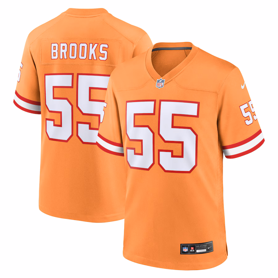 Derrick Brooks Tampa Bay Buccaneers Nike Throwback Game Jersey - Orange