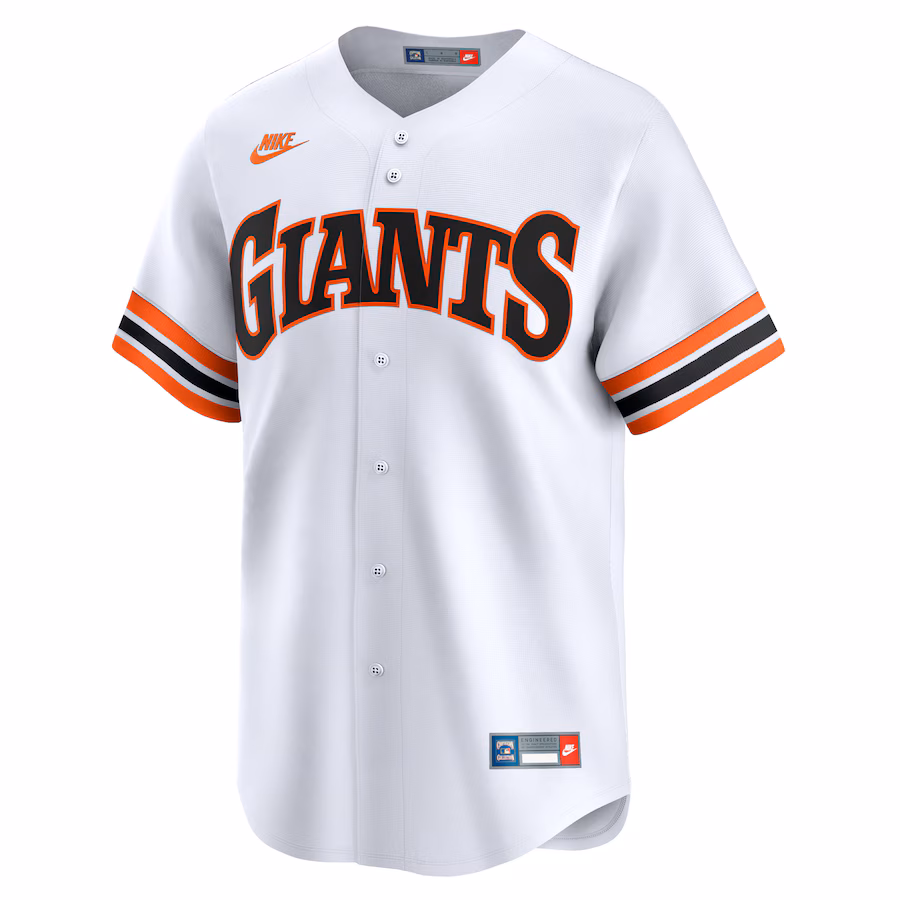 San Francisco Giants Nike Throwback Cooperstown Collection Limited Jersey - White