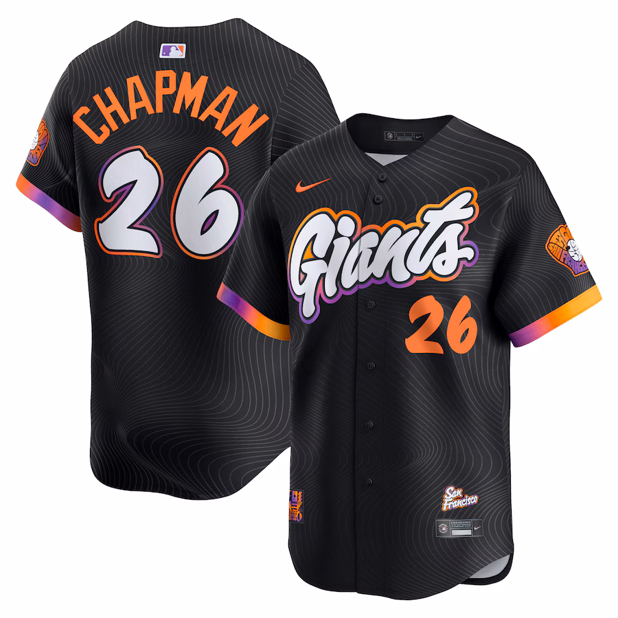 Matt Chapman San Francisco Giants Nike 2025 City Connect Limited Jersey - Anthracite