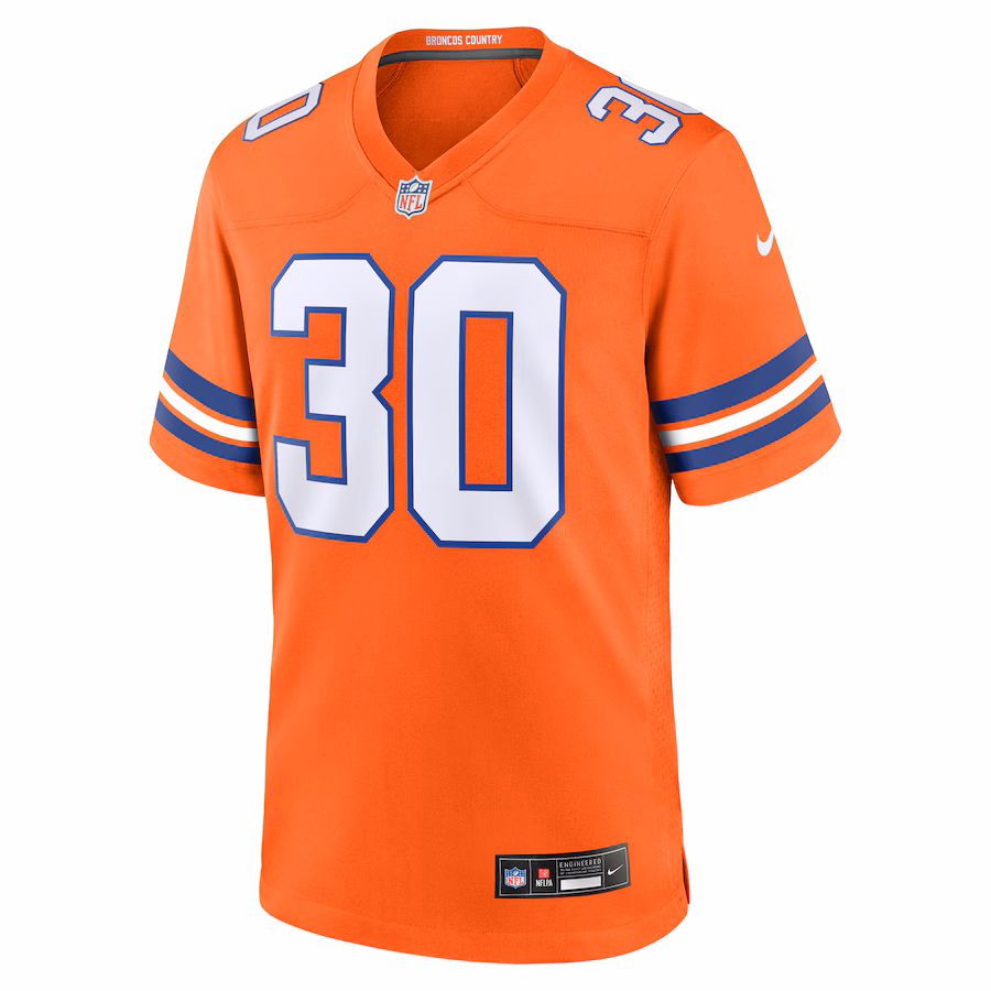 Terrell Davis Denver Broncos Nike Retired Player Alternate Game Jersey - Orange