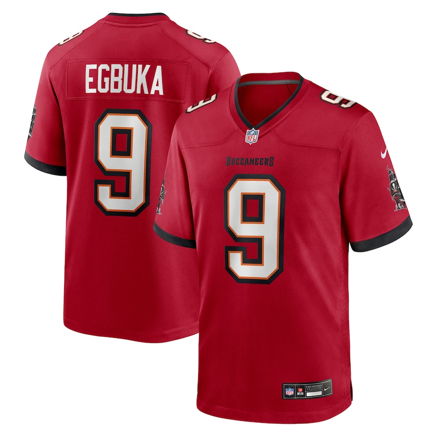 Emeka Egbuka Tampa Bay Buccaneers Nike 2025 NFL Draft First Round Pick Game Jersey - Red