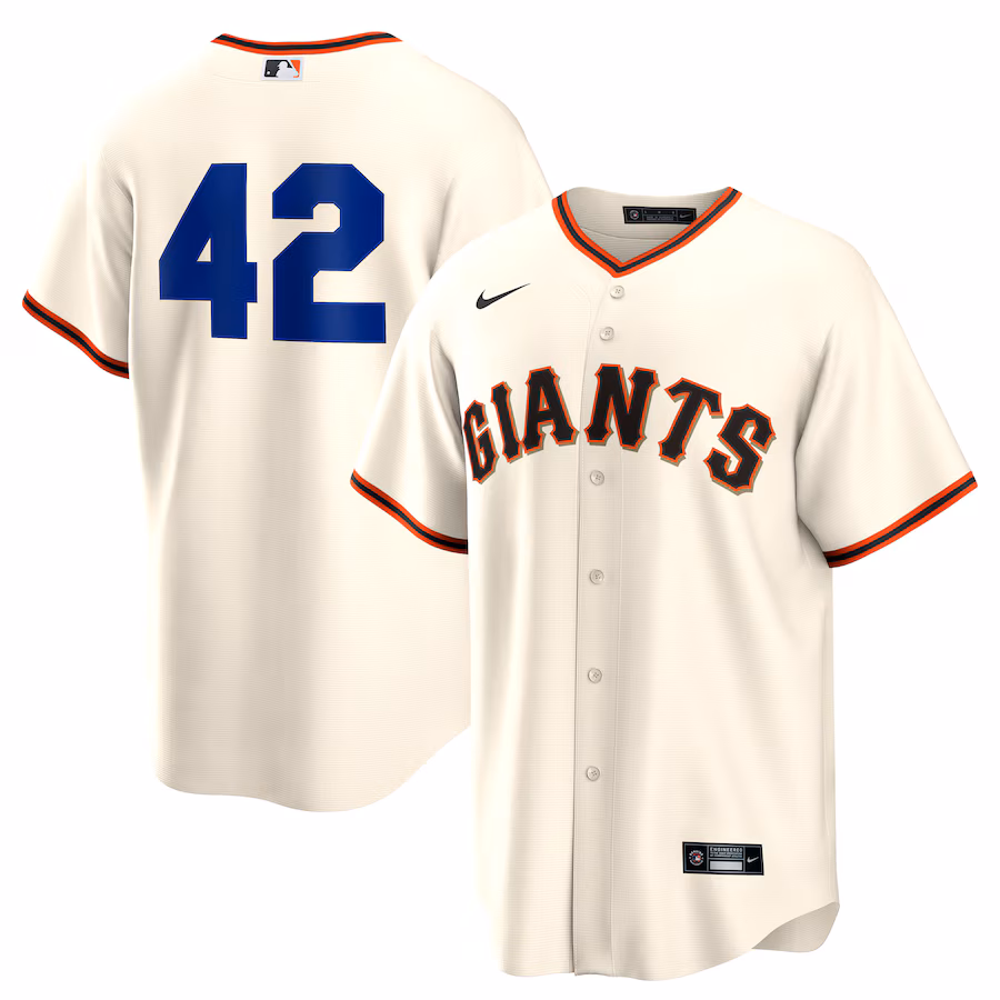 San Francisco Giants Nike Home 2025 Jackie Robinson Day Replica Jersey - Cream