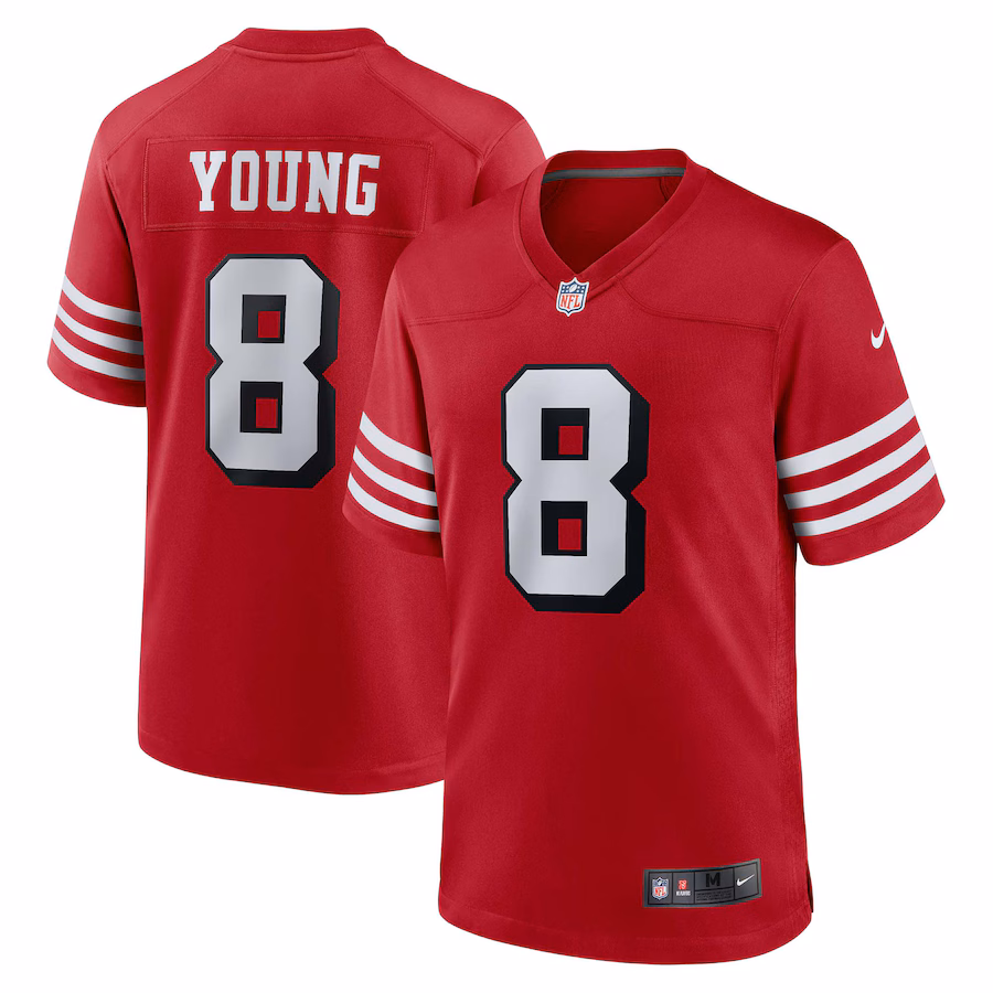 Steve Young San Francisco 49ers Nike Retired Player Alternate Game Jersey - Scarlet