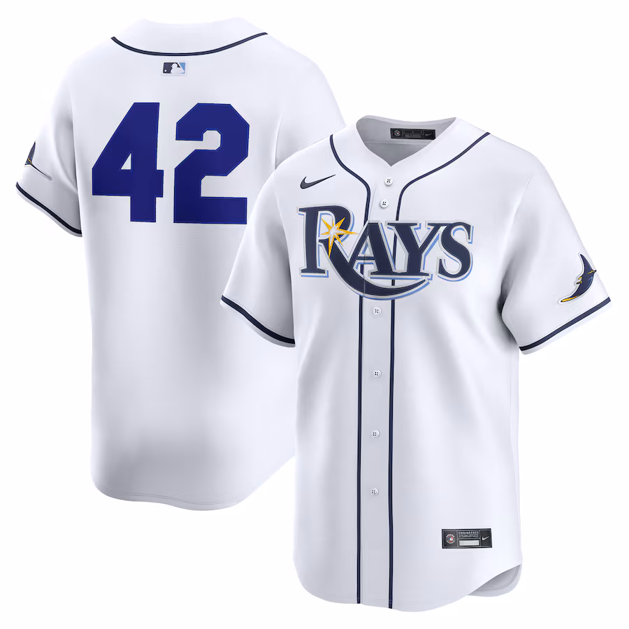 Tampa Bay Rays Nike Home 2025 Jackie Robinson Day Limited Jersey – White