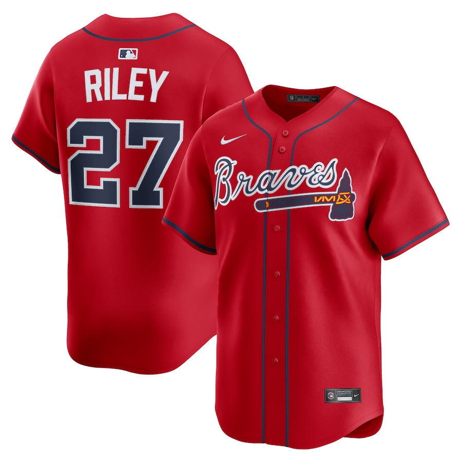 Austin Riley Atlanta Braves Nike Alternate Limited Player Jersey - Red