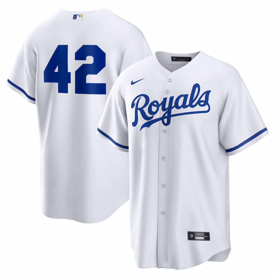 Kansas City Royals Nike Home 2025 Jackie Robinson Day Replica Jersey - White
