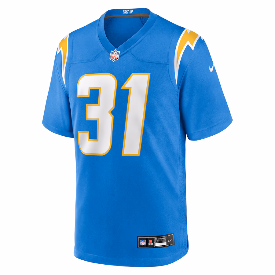 Trikweze Bridges Los Angeles Chargers Nike Team Game Jersey - Powder Blue