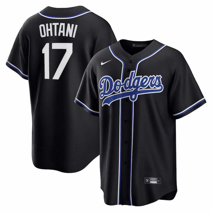 Shohei Ohtani Los Angeles Dodgers Nike Lights Out Replica Player Jersey - Black
