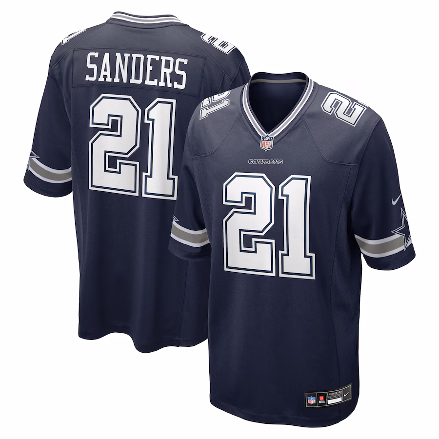 Deion Sanders Dallas Cowboys Nike Team Retired Player Game Jersey - Navy