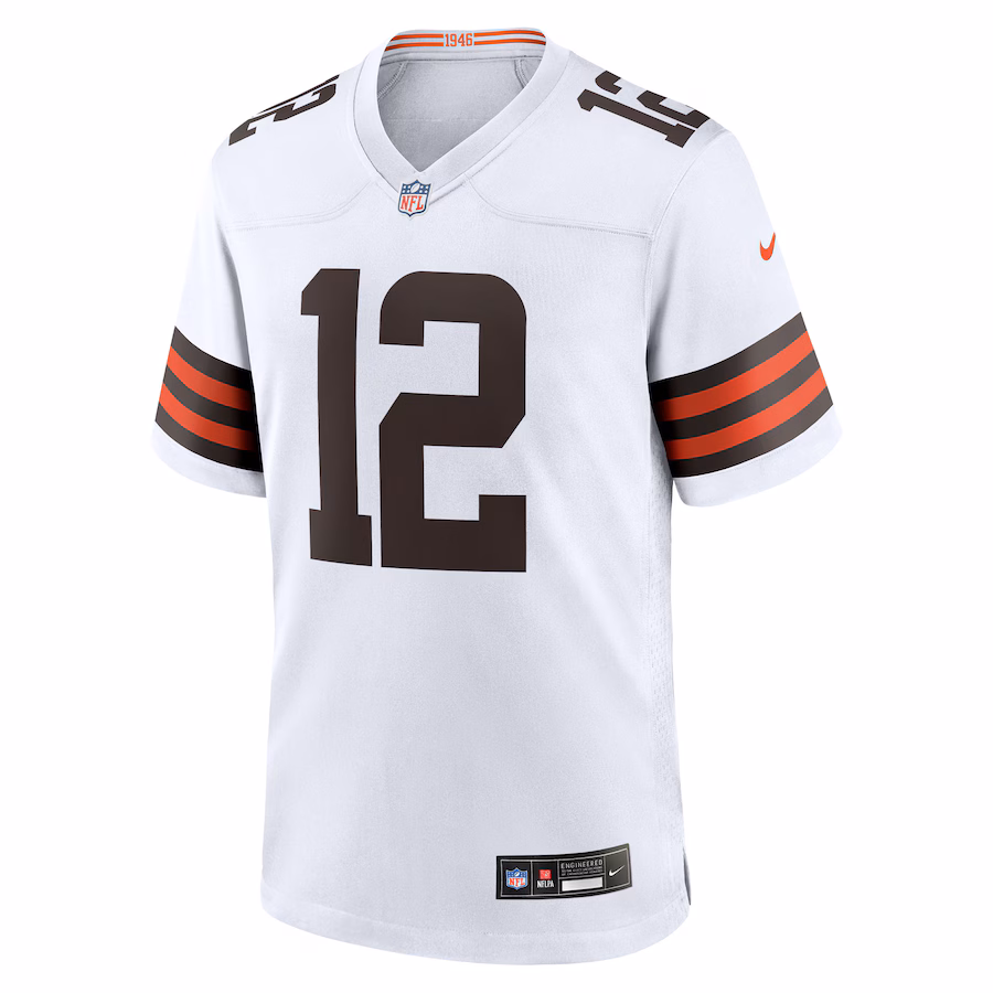 Shedeur Sanders Cleveland Browns Nike 2025 NFL Draft Game Jersey - White