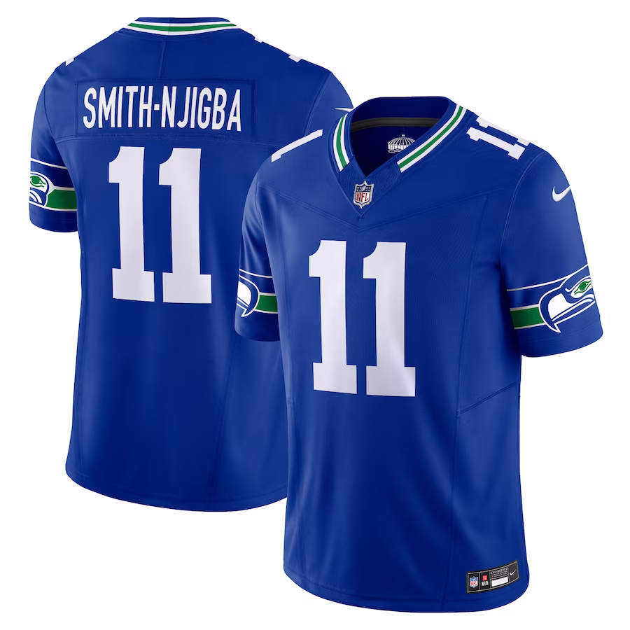 Jaxon Smith-Njigba Seattle Seahawks Nike Alternate Vapor F.U.S.E. Limited Jersey - Royal