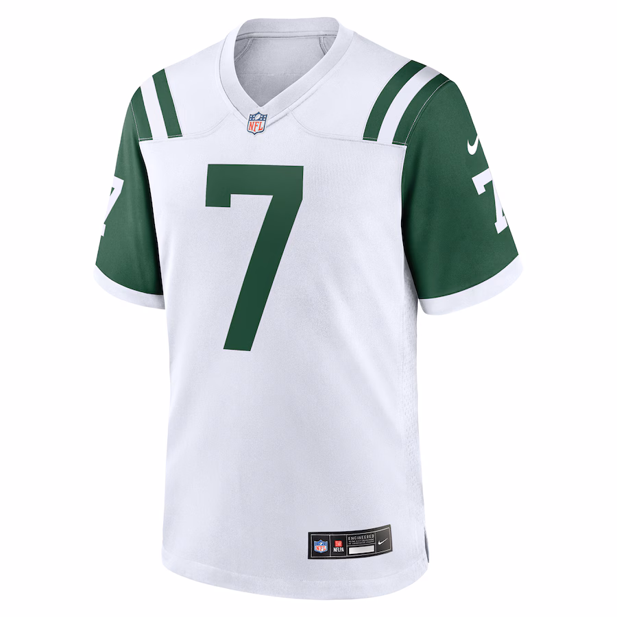 Justin Fields New York Jets Nike Alternate The Classic Game Jersey - White