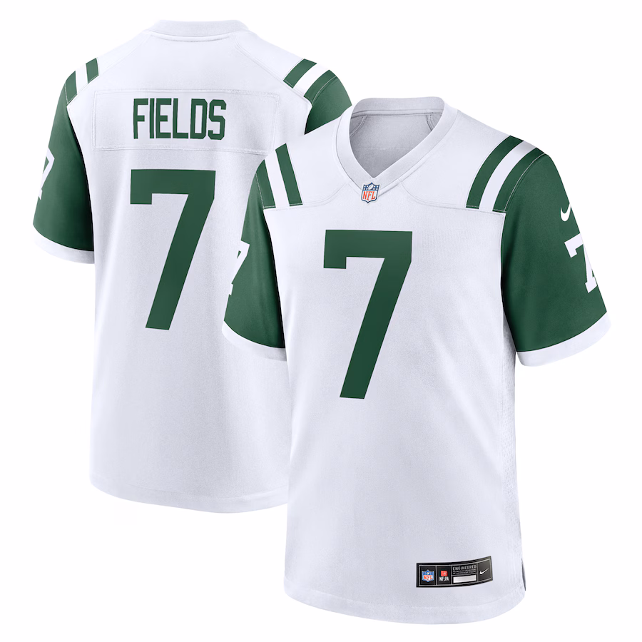 Justin Fields New York Jets Nike Alternate The Classic Game Jersey - White