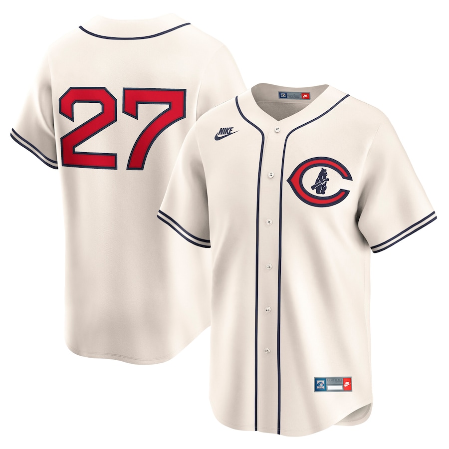 Seiya Suzuki Chicago Cubs Nike Throwback Cooperstown Collection Limited Jersey - Cream