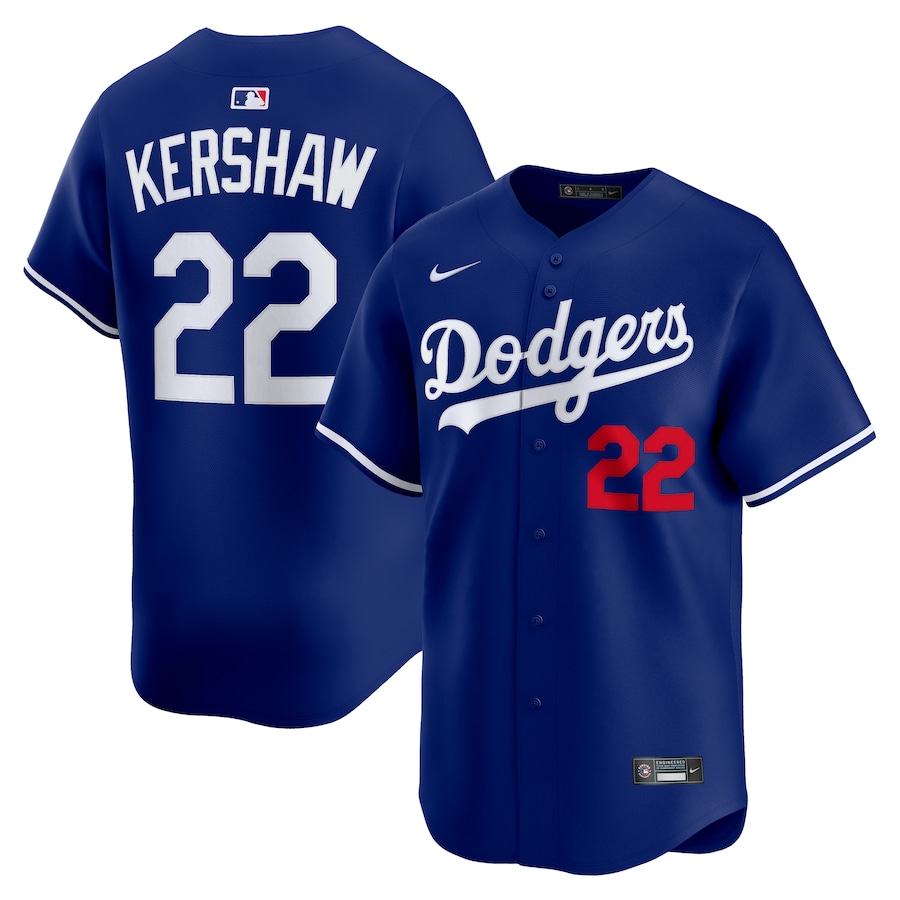 Clayton Kershaw Los Angeles Dodgers Nike Alternate 2 Limited Player Jersey - Royal