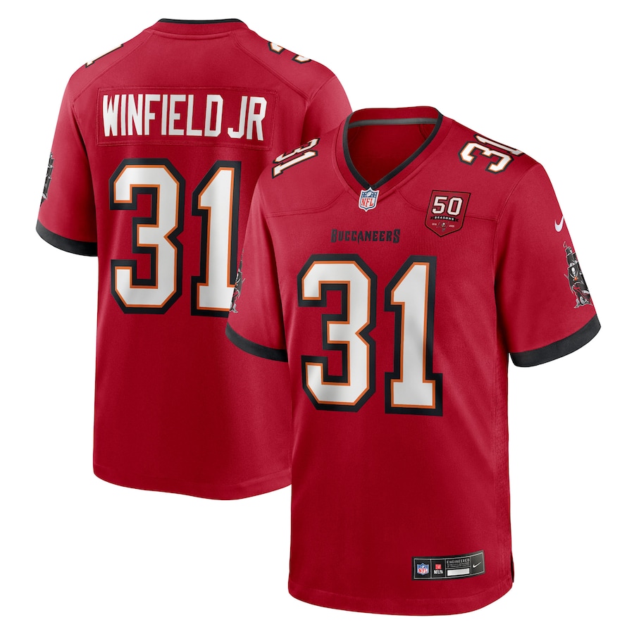 Antoine Winfield Jr. Tampa Bay Buccaneers Nike 50th Anniversary Game Jersey - Red
