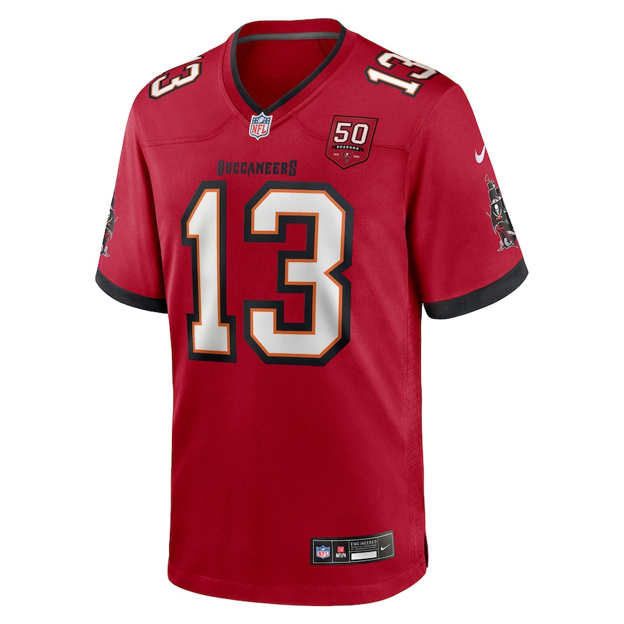 Mike Evans Tampa Bay Buccaneers Nike 50th Anniversary Game Jersey - Red