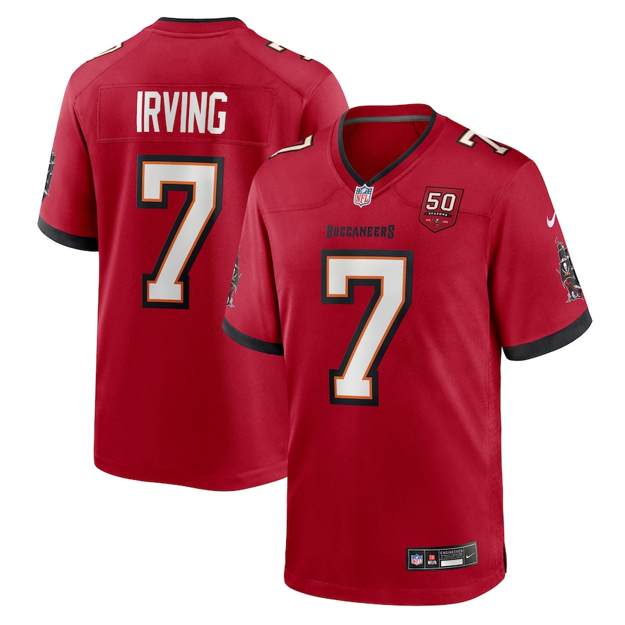 Bucky Irving Tampa Bay Buccaneers Nike 50th Anniversary Game Jersey - Red