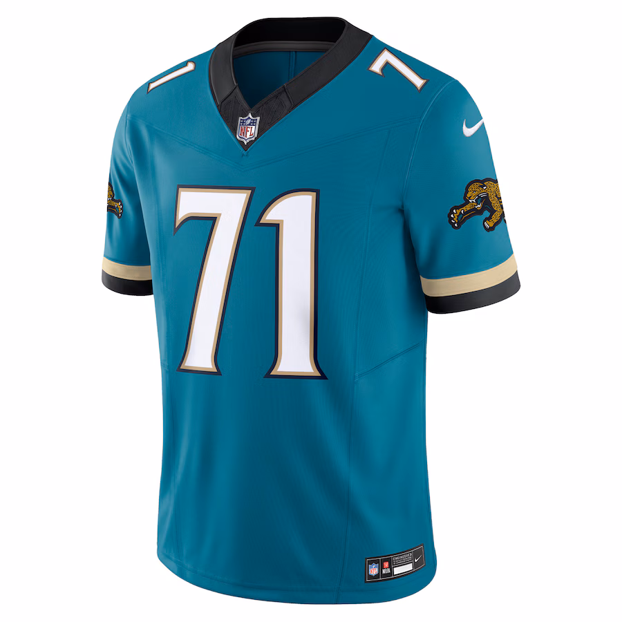 Tony Boselli Jacksonville Jaguars Nike Prowler Throwback Vapor F.U.S.E. Limited Retired Player Jersey - Teal