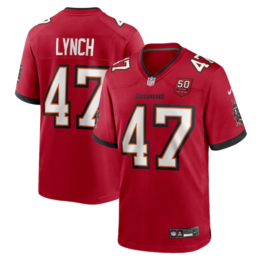 John Lynch Tampa Bay Buccaneers Nike 50th Anniversary Game Jersey - Red