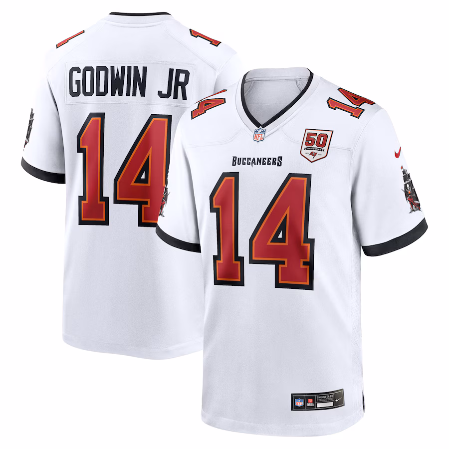 Chris Godwin Jr. Tampa Bay Buccaneers Nike 50th Anniversary Game Jersey - White