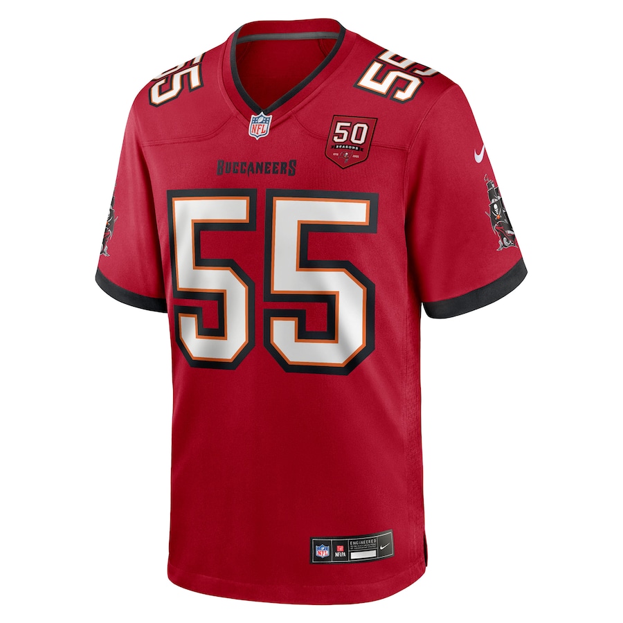 Derrick Brooks Tampa Bay Buccaneers Nike 50th Anniversary Game Jersey - Red