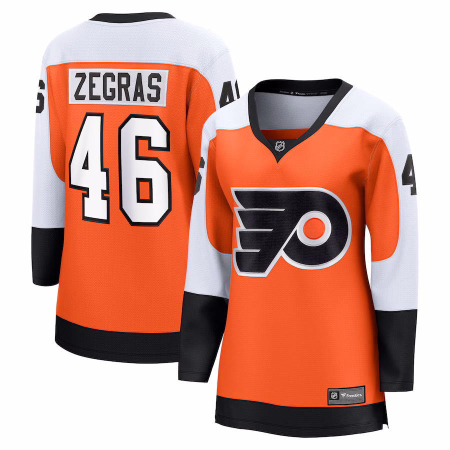 Trevor Zegras Philadelphia Flyers Fanatics Women's Home Breakaway Jersey - Orange