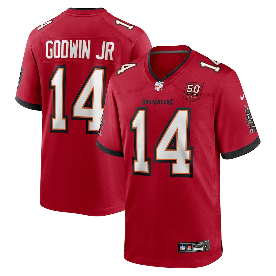 Chris Godwin Jr. Tampa Bay Buccaneers Nike 50th Anniversary Game Jersey - Red