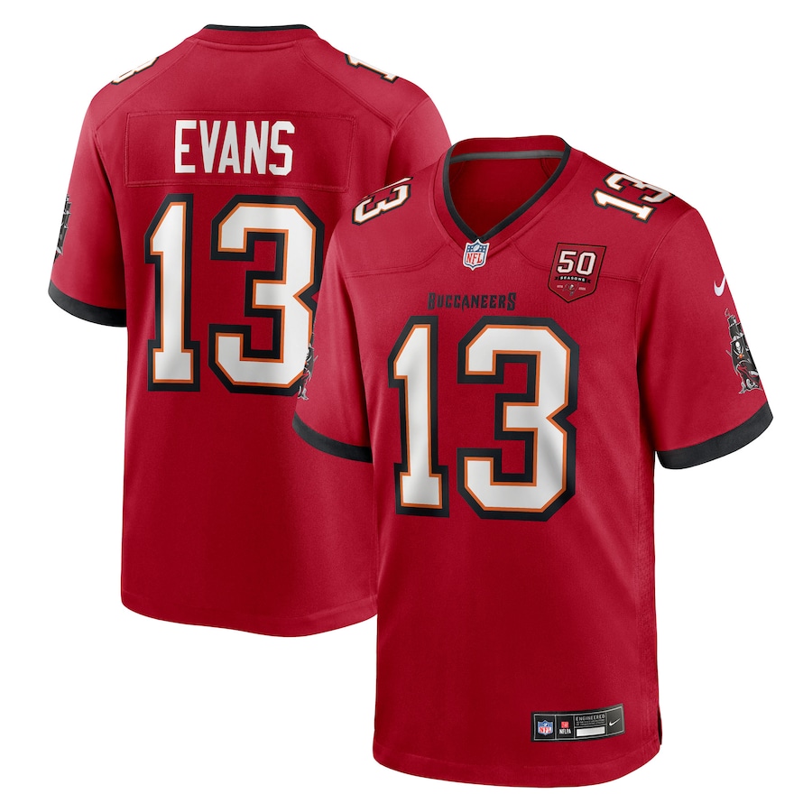 Mike Evans Tampa Bay Buccaneers Nike 50th Anniversary Game Jersey - Red