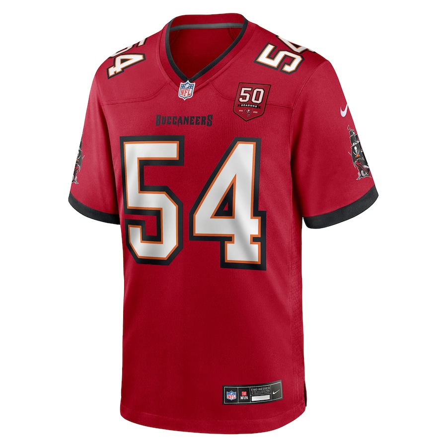Lavonte David Tampa Bay Buccaneers Nike 50th Anniversary Game Jersey - Red