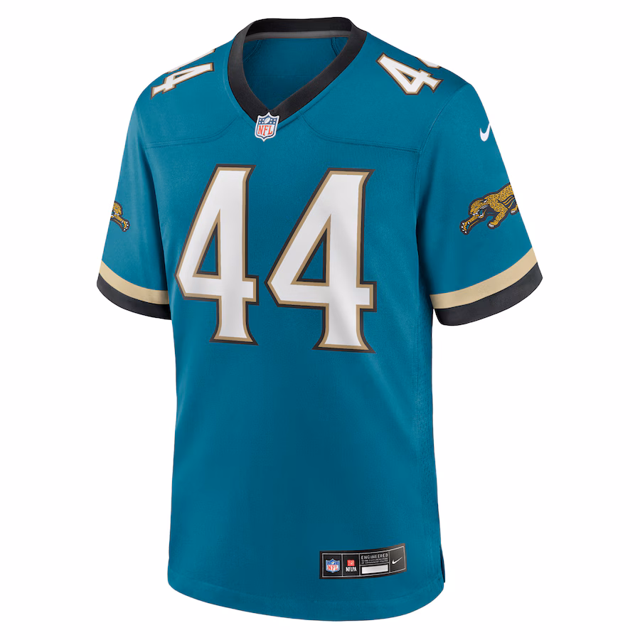 Travon Walker Jacksonville Jaguars Nike Prowler Throwback Player Game Jersey - Teal