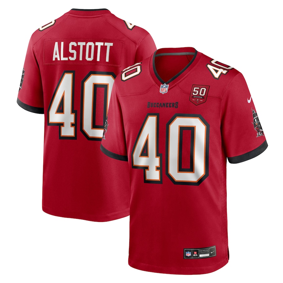 Mike Alstott Tampa Bay Buccaneers Nike 50th Anniversary Game Jersey - Red