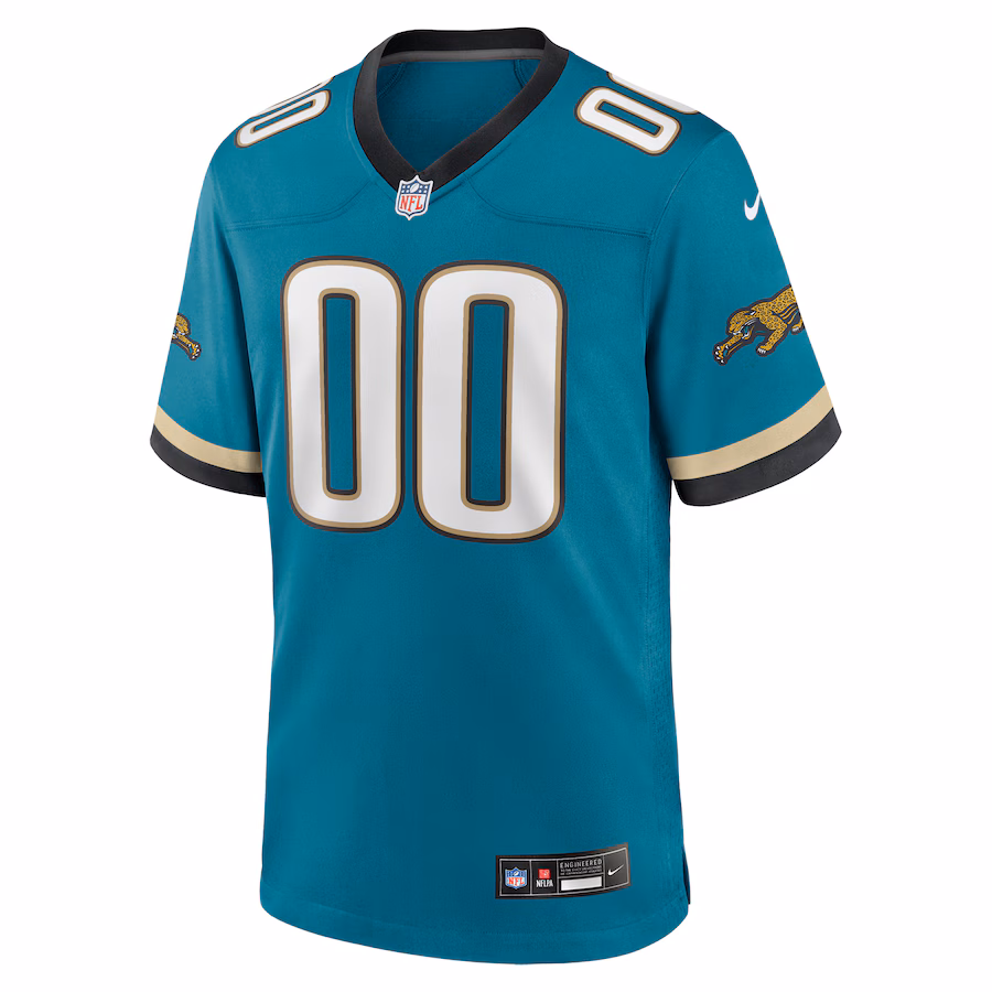 Jacksonville Jaguars Nike Prowler Throwback Custom Game Jersey - Teal