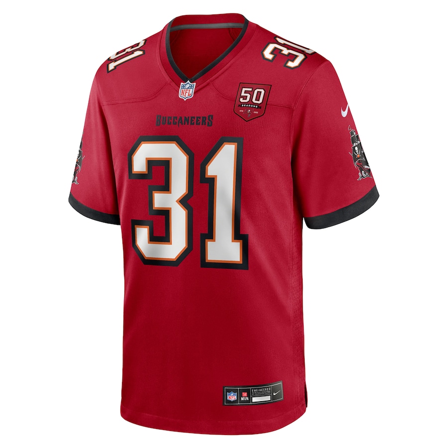 Antoine Winfield Jr. Tampa Bay Buccaneers Nike 50th Anniversary Game Jersey - Red