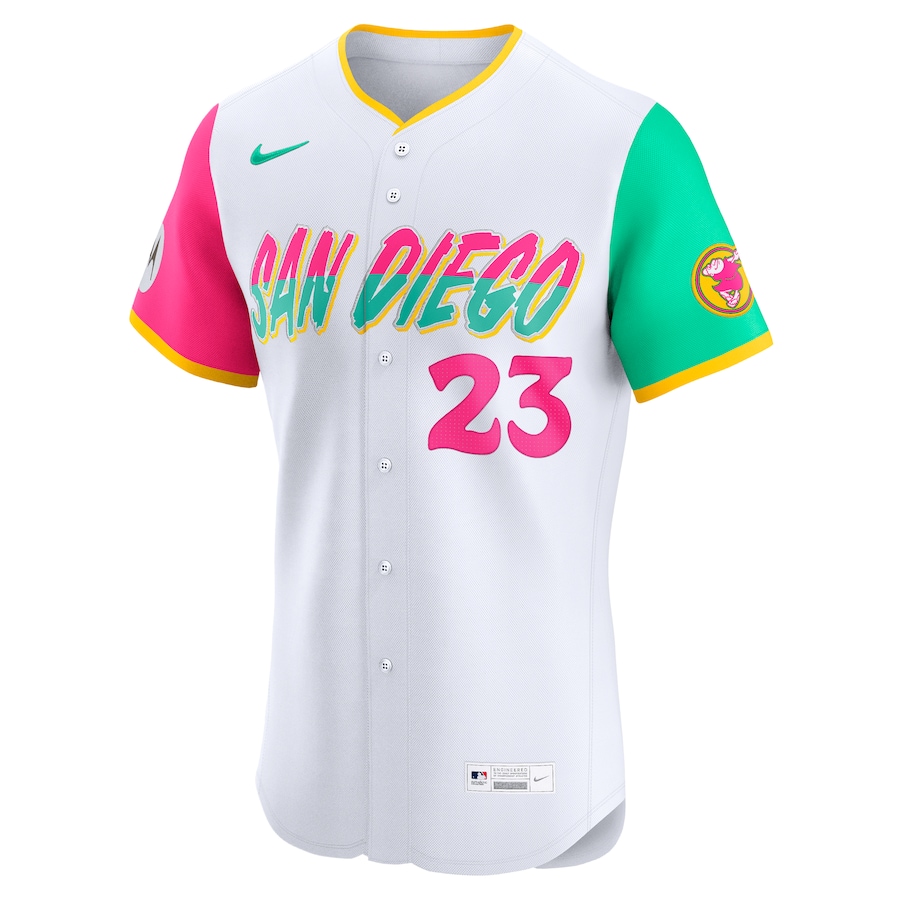 Fernando Tatis Jr. San Diego Padres Nike City Connect Sponsor Patch Elite Player Jersey - White