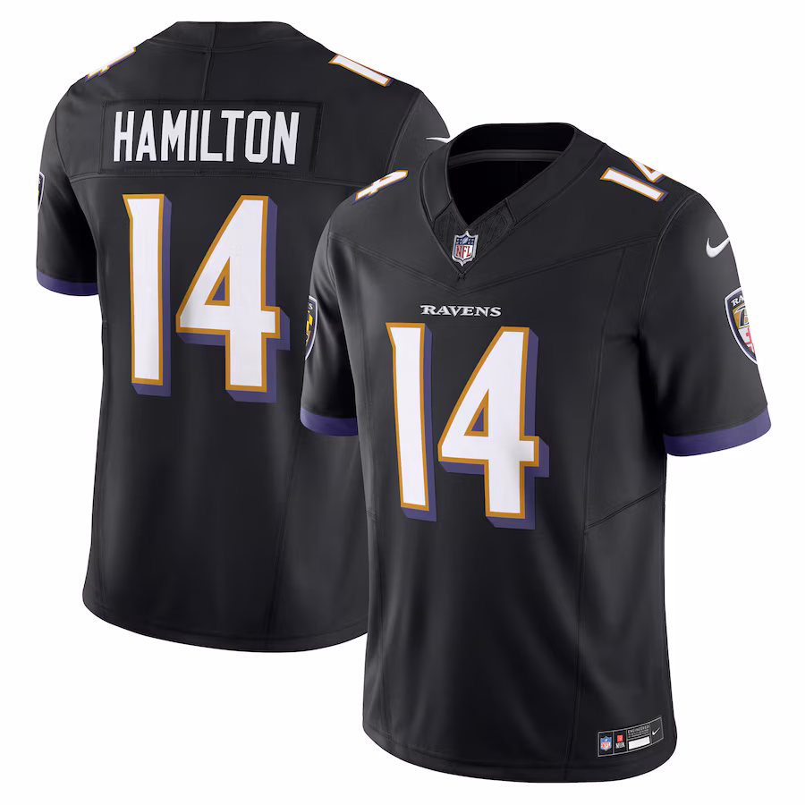 Kyle Hamilton Baltimore Ravens Nike Alternate Vapor F.U.S.E. Limited Jersey - Black